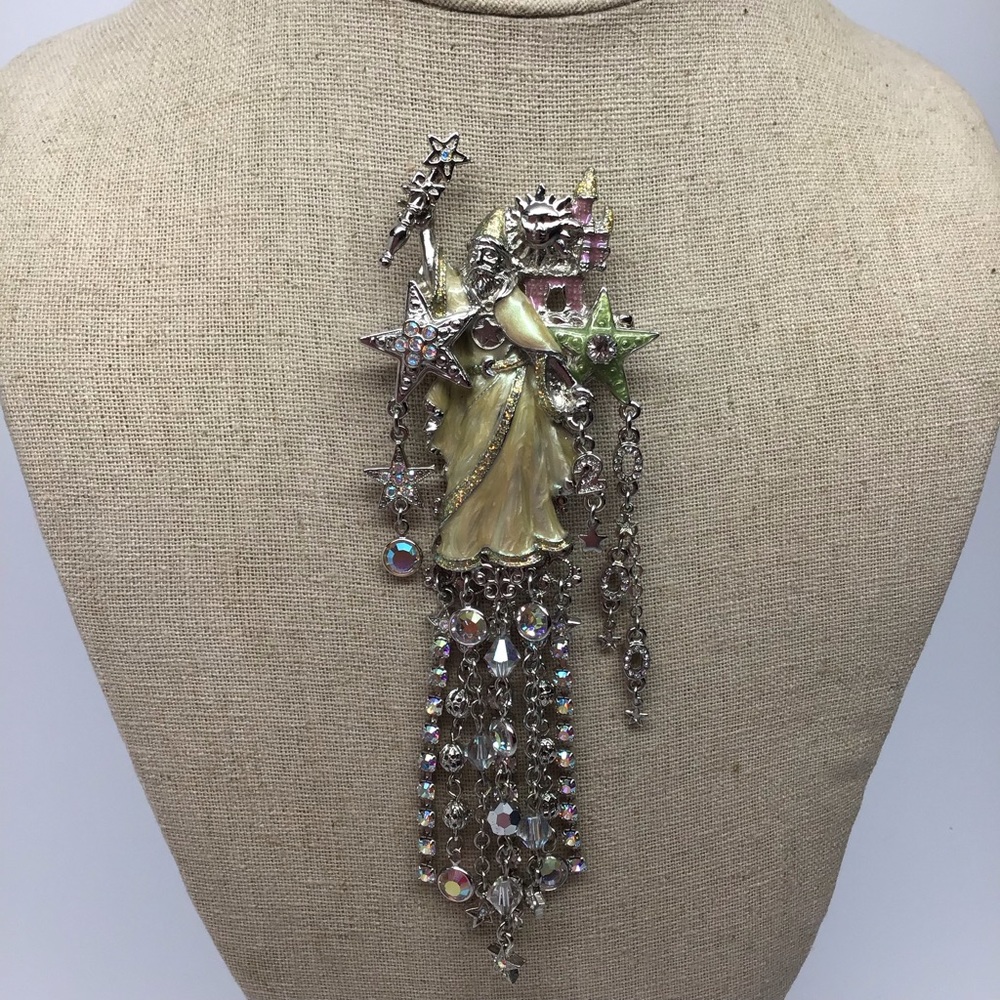 Kirks Folly Brooch Wizard Merlin Millennium 2000 - Picture 3 of 8